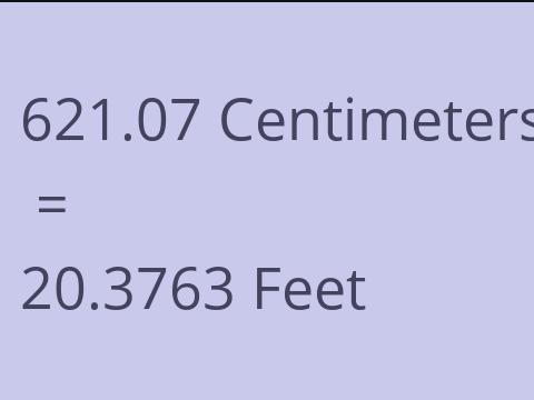 621.07 CM TO FEET