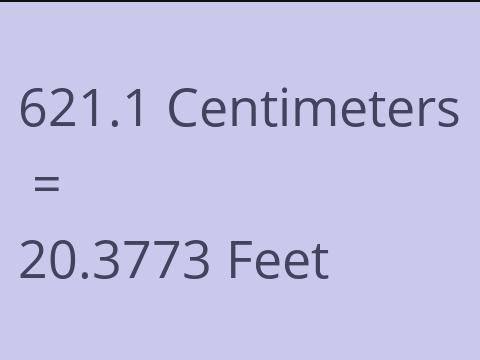 621.1 CM TO FEET