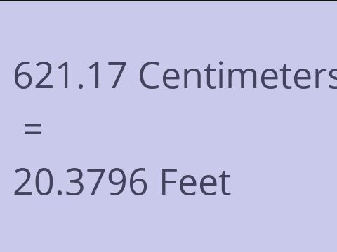 621.17 CM TO FEET