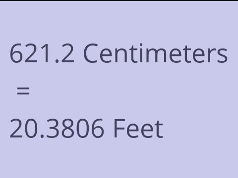 621.2 CM TO FEET