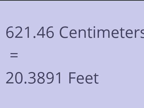 621.46 CM TO FEET