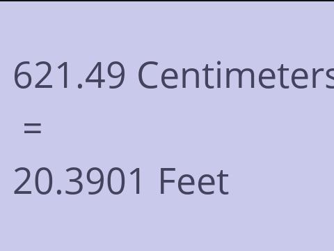 621.49 CM TO FEET