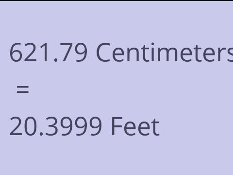 621.79 CM TO FEET