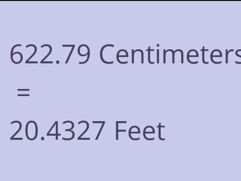 622.79 CM TO FEET