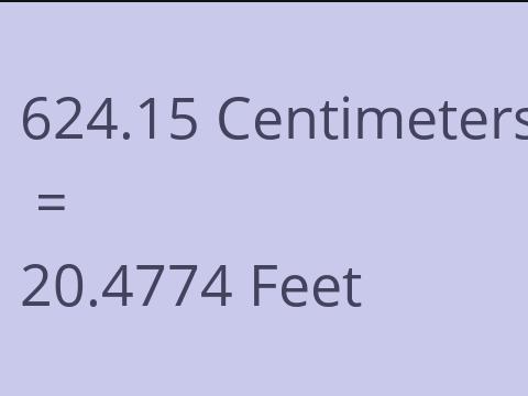 624.15 CM TO FEET