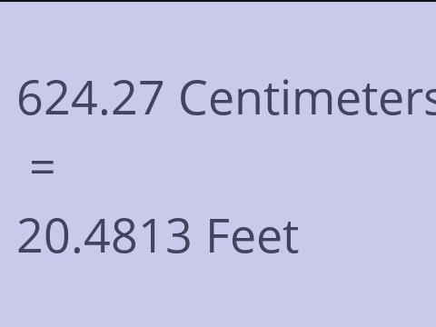 624.27 CM TO FEET