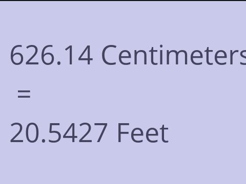 626.14 CM TO FEET