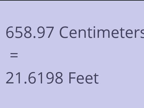 658.97 CM TO FEET