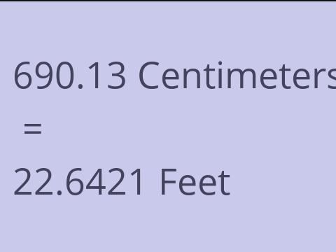 690.13 CM TO FEET