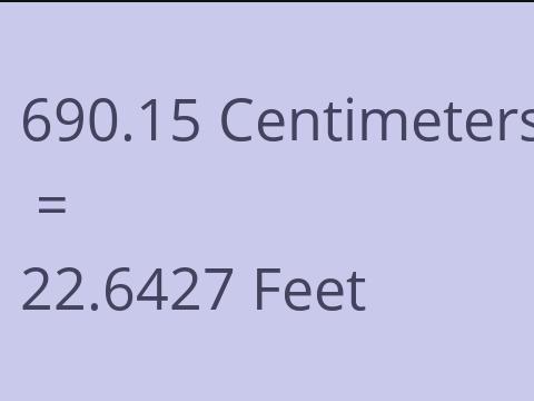 690.15 CM TO FEET