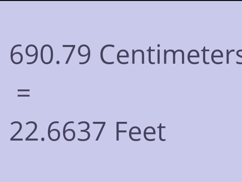 690.79 CM TO FEET