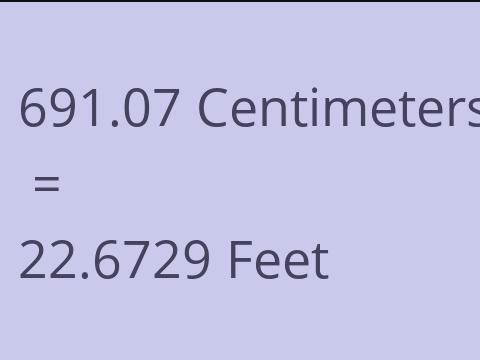 691.07 CM TO FEET