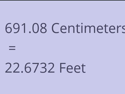 691.08 CM TO FEET