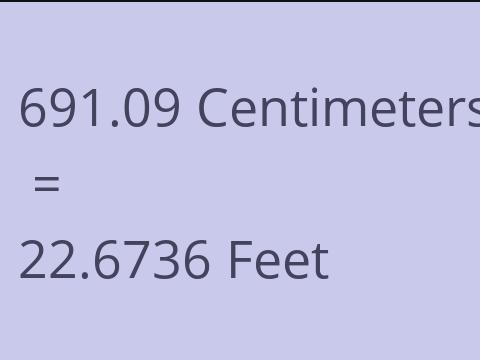 691.09 CM TO FEET