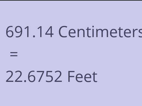 691.14 CM TO FEET