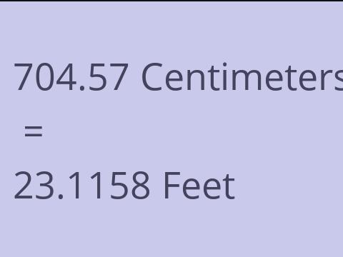 704.57 CM TO FEET