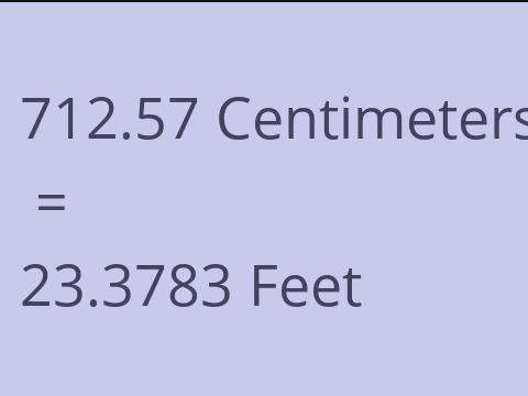 712.57 CM TO FEET