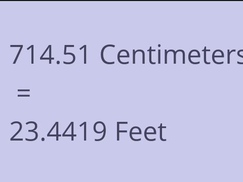 714.51 CM TO FEET