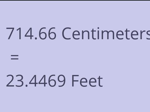 714.66 CM TO FEET