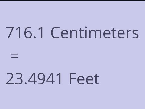 716.1 CM TO FEET