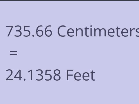 735.66 CM TO FEET