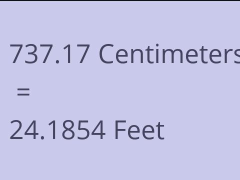 737.17 CM TO FEET