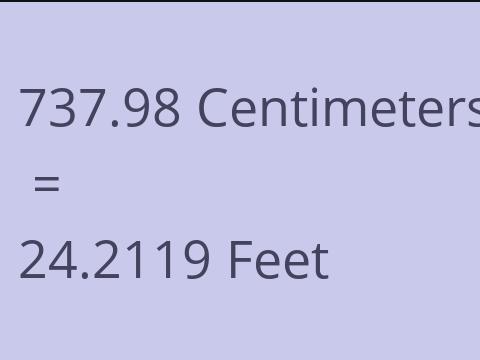 737.98 CM TO FEET