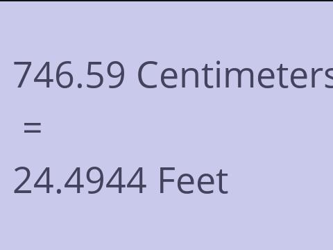 746.59 CM TO FEET