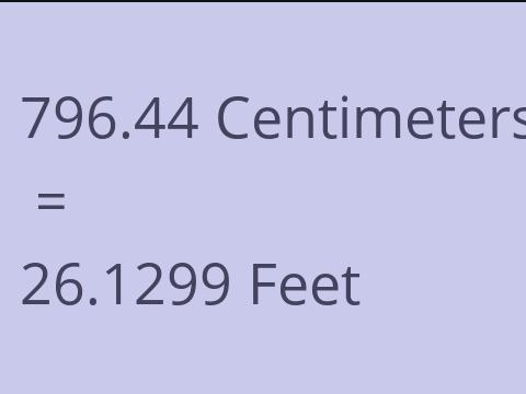 796.44 CM TO FEET