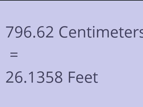 796.62 CM TO FEET