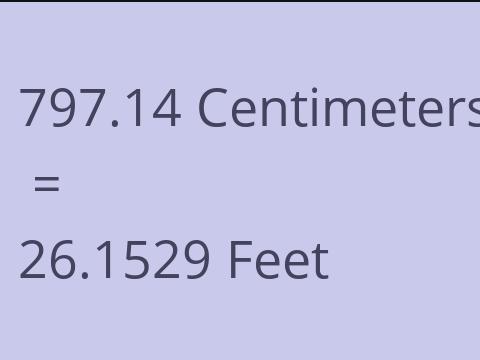 797.14 CM TO FEET