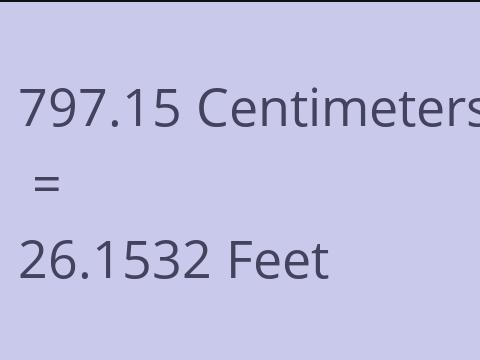 797.15 CM TO FEET