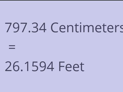 797.34 CM TO FEET