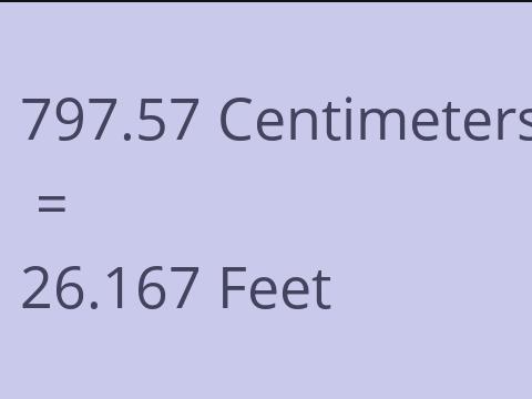 797.57 CM TO FEET