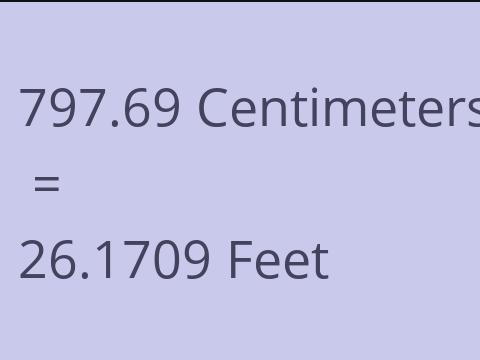 797.69 CM TO FEET