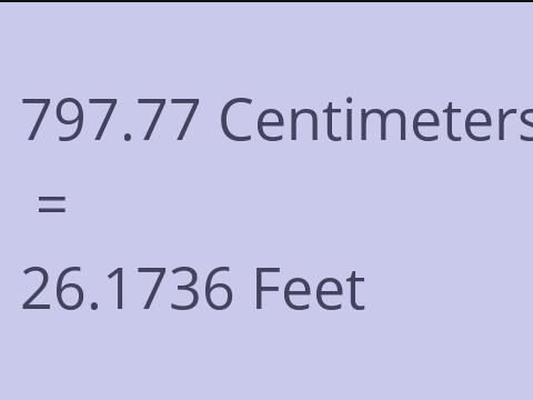 797.77 CM TO FEET