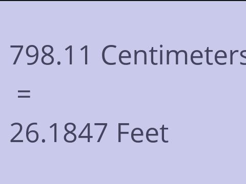 798.11 CM TO FEET