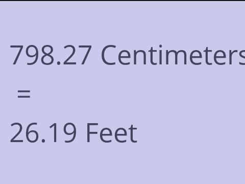 798.27 CM TO FEET