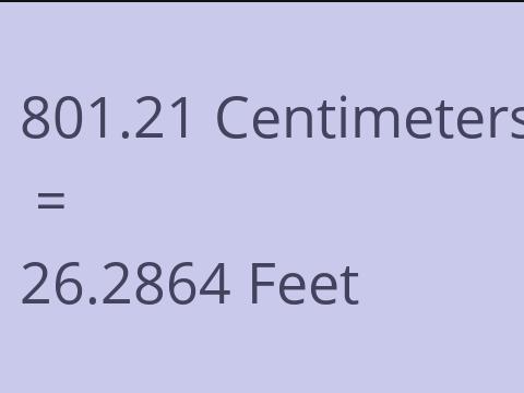 801.21 CM TO FEET