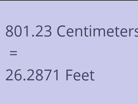 801.23 CM TO FEET