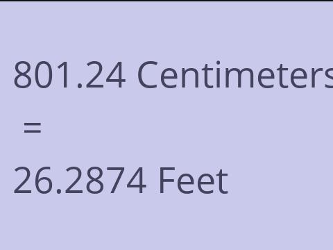 801.24 CM TO FEET