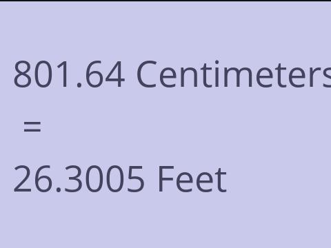 801.64 CM TO FEET