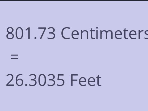 801.73 CM TO FEET