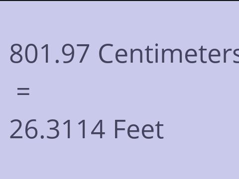 801.97 CM TO FEET