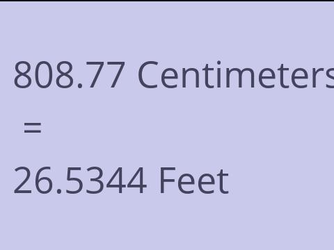 808.77 CM TO FEET