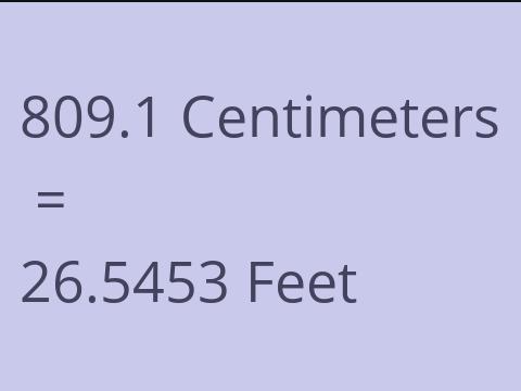 809.1 CM TO FEET