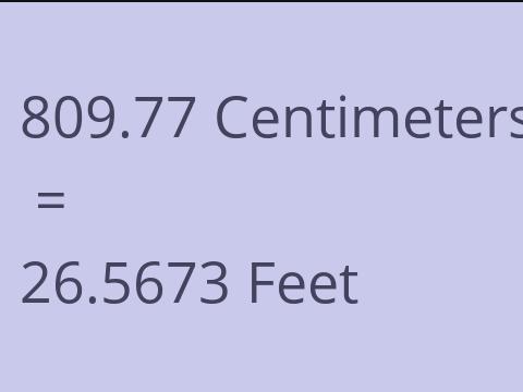 809.77 CM TO FEET