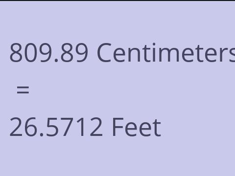 809.89 CM TO FEET