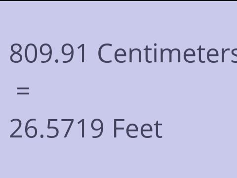 809.91 CM TO FEET