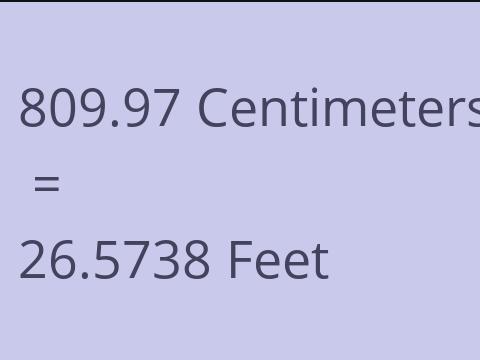 809.97 CM TO FEET